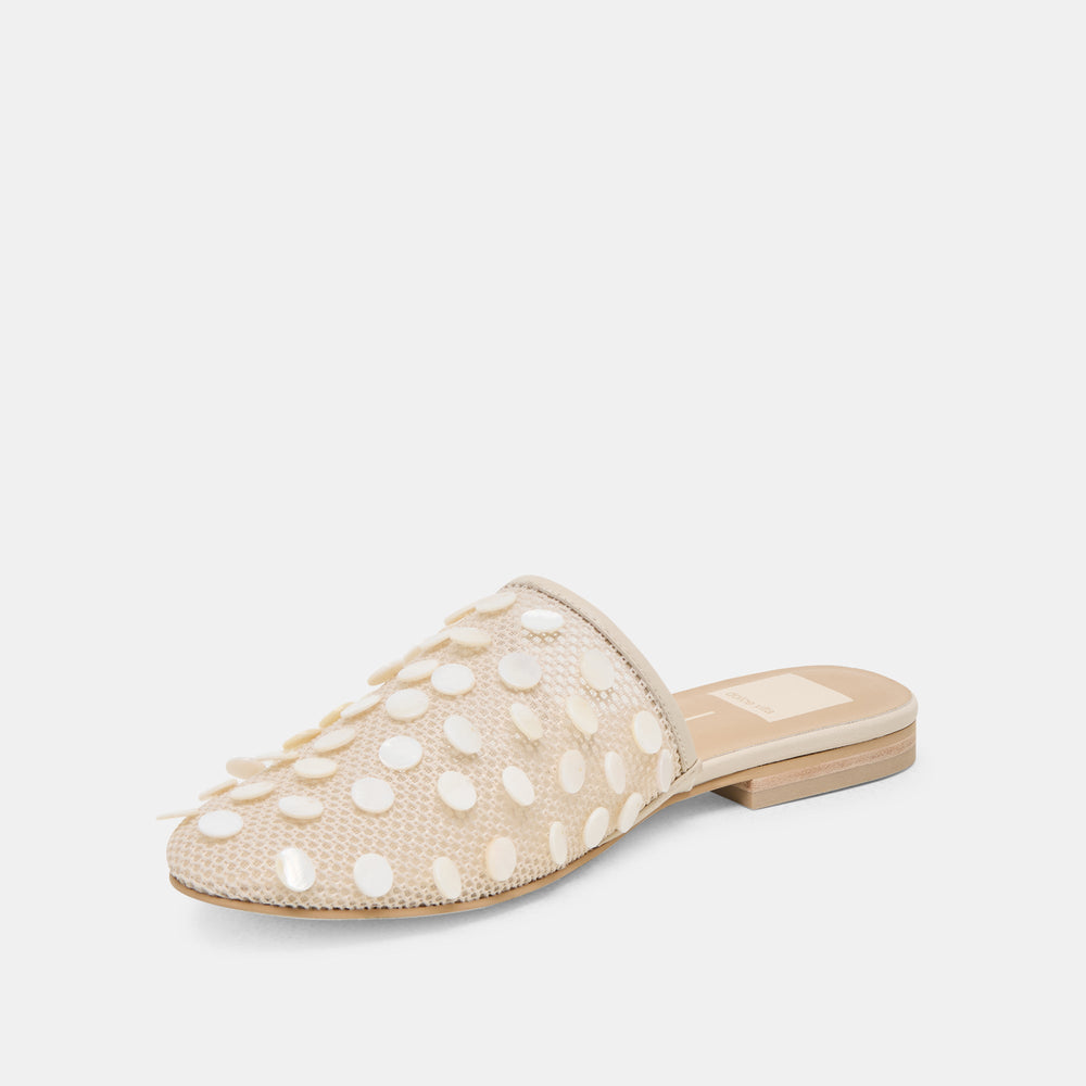Rova Bead Ivory Disc Mesh Flats | Dolce Vita Women