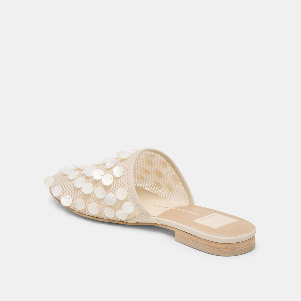 Rova Bead Ivory Disc Mesh Flats | Dolce Vita Women