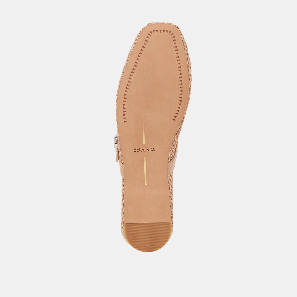 RODNI MESH BALLET FLATS LIGHT TAN WOVEN MESH | Dolce Vita Women