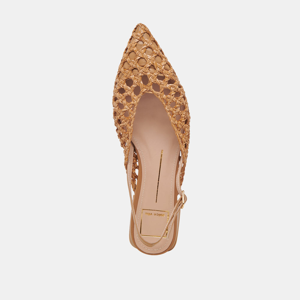 CYNDI FLATS NATURAL WOVEN | Dolce Vita Women