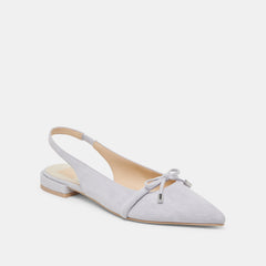 PAYGE FLATS DUSTY BLUE SUEDE | Women Dolce Vita
