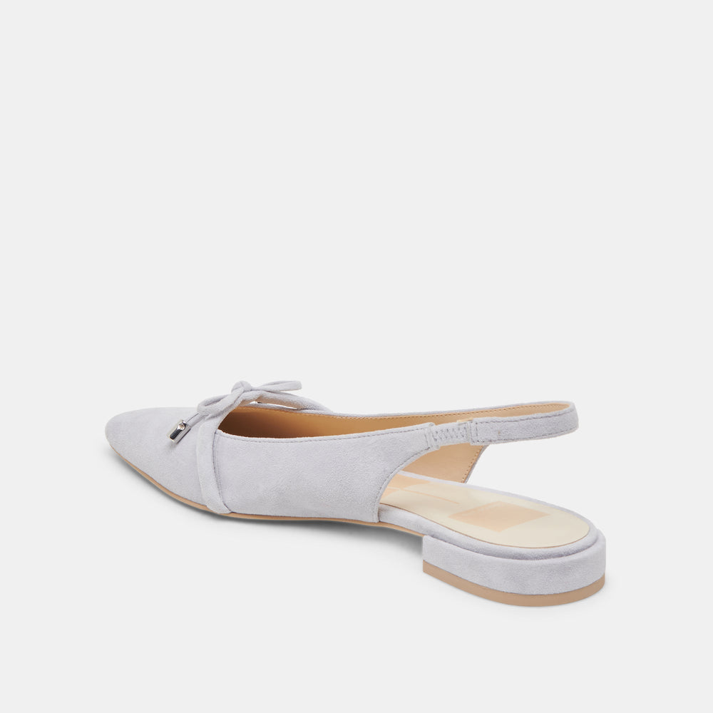 PAYGE FLATS DUSTY BLUE SUEDE | Women Dolce Vita