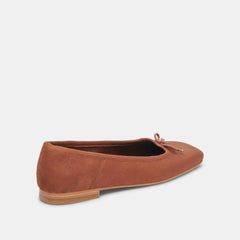 Anisa Wide Ballet Flats Copper Metallic Suede | Dolce Vita Women