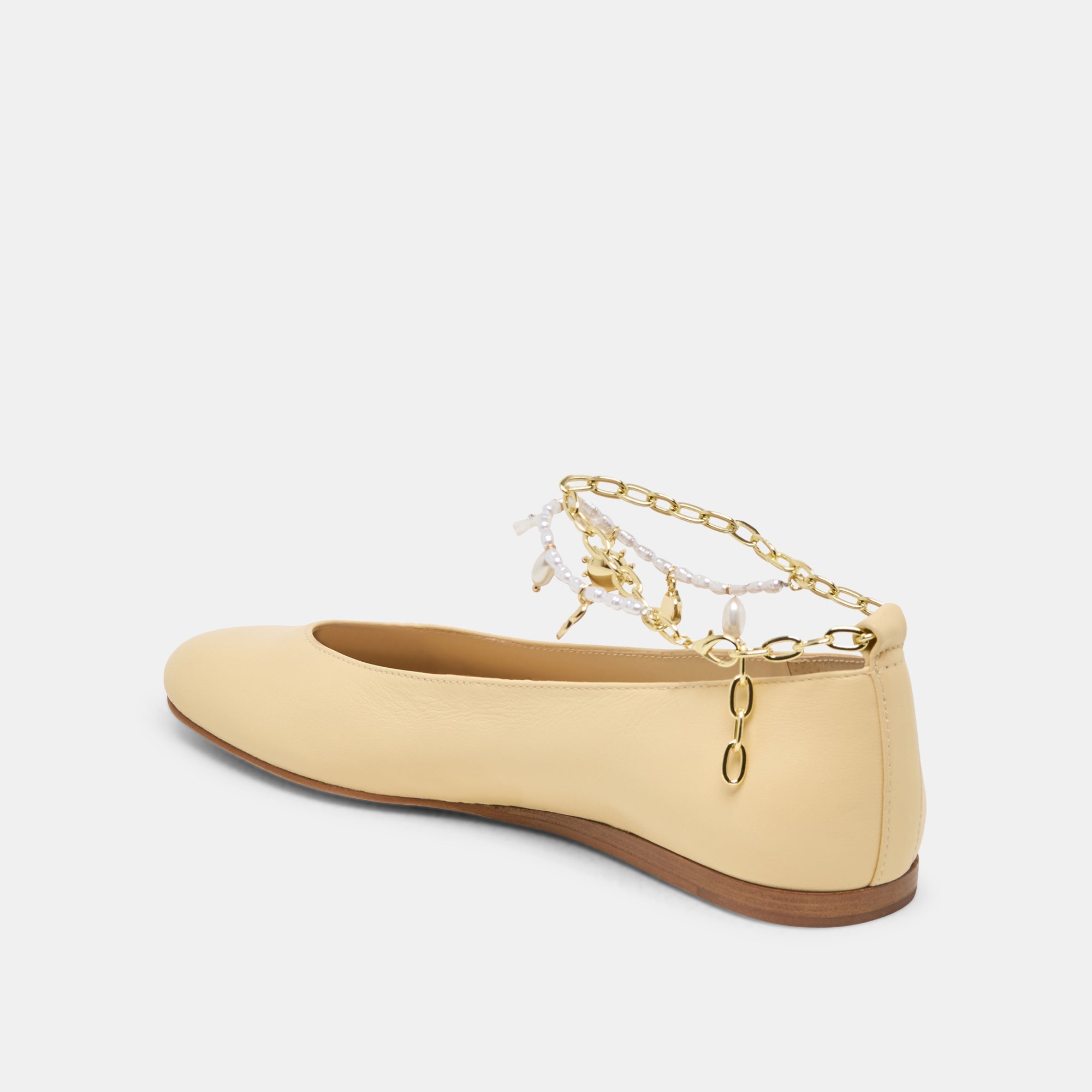 Baiden Warm Natural Leather Ballet Flats | Women Dolce Vita