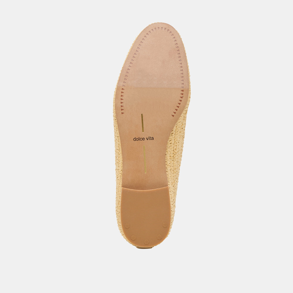 Baylen Natural Woven Raffia Flats | Dolce Vita Women