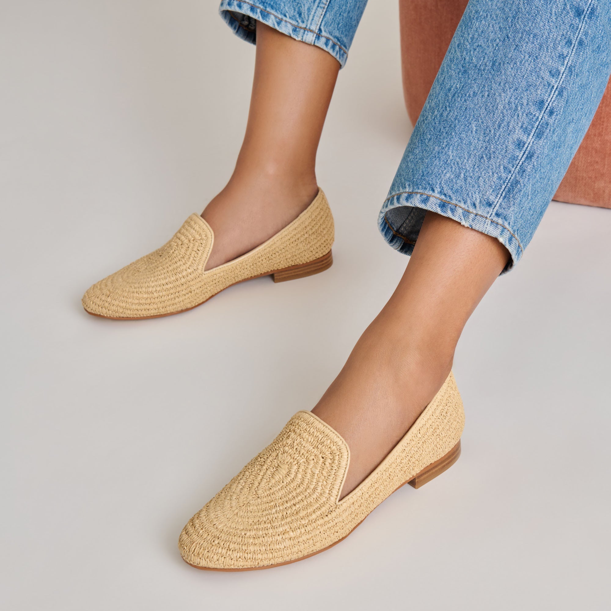 Baylen Natural Woven Raffia Flats | Dolce Vita Women