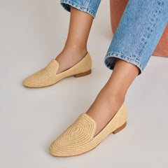 Baylen Natural Woven Raffia Flats | Dolce Vita Women