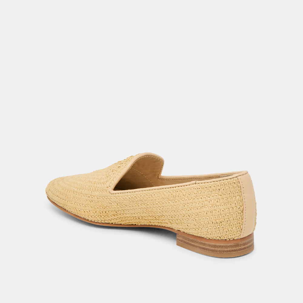 Baylen Natural Woven Raffia Flats | Dolce Vita Women