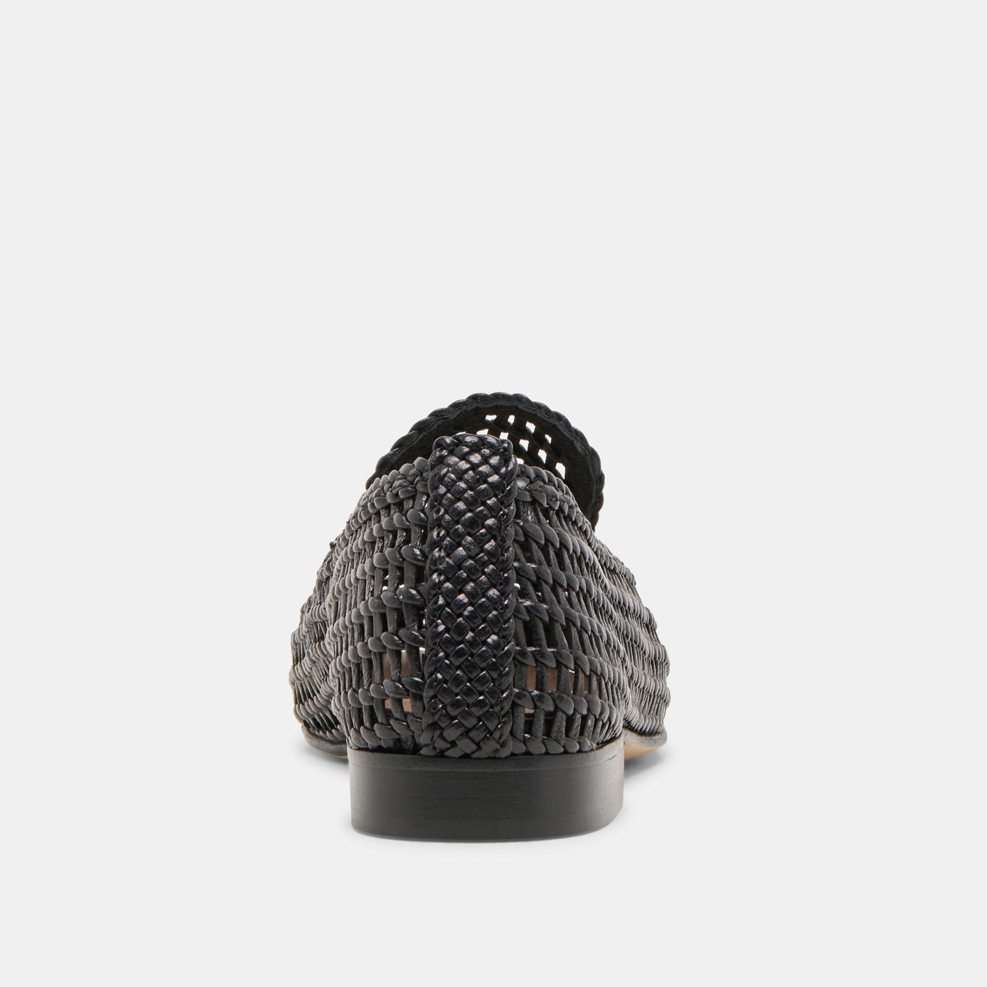 Armond Black Woven Leather Flats | Women Dolce Vita