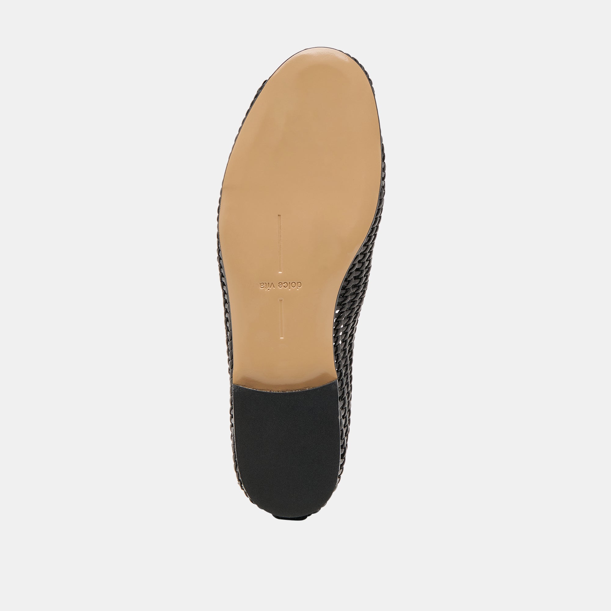 Armond Black Woven Leather Flats | Women Dolce Vita