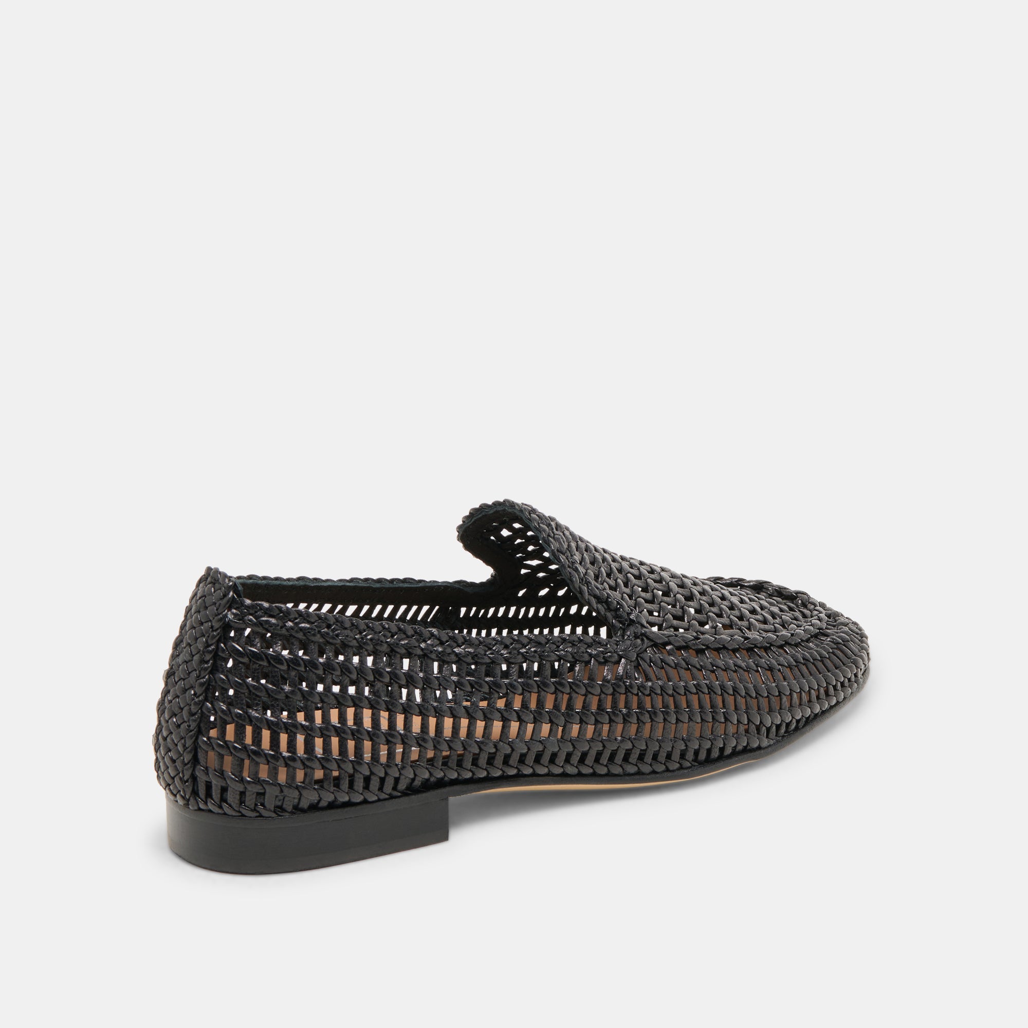 Armond Black Woven Leather Flats | Women Dolce Vita