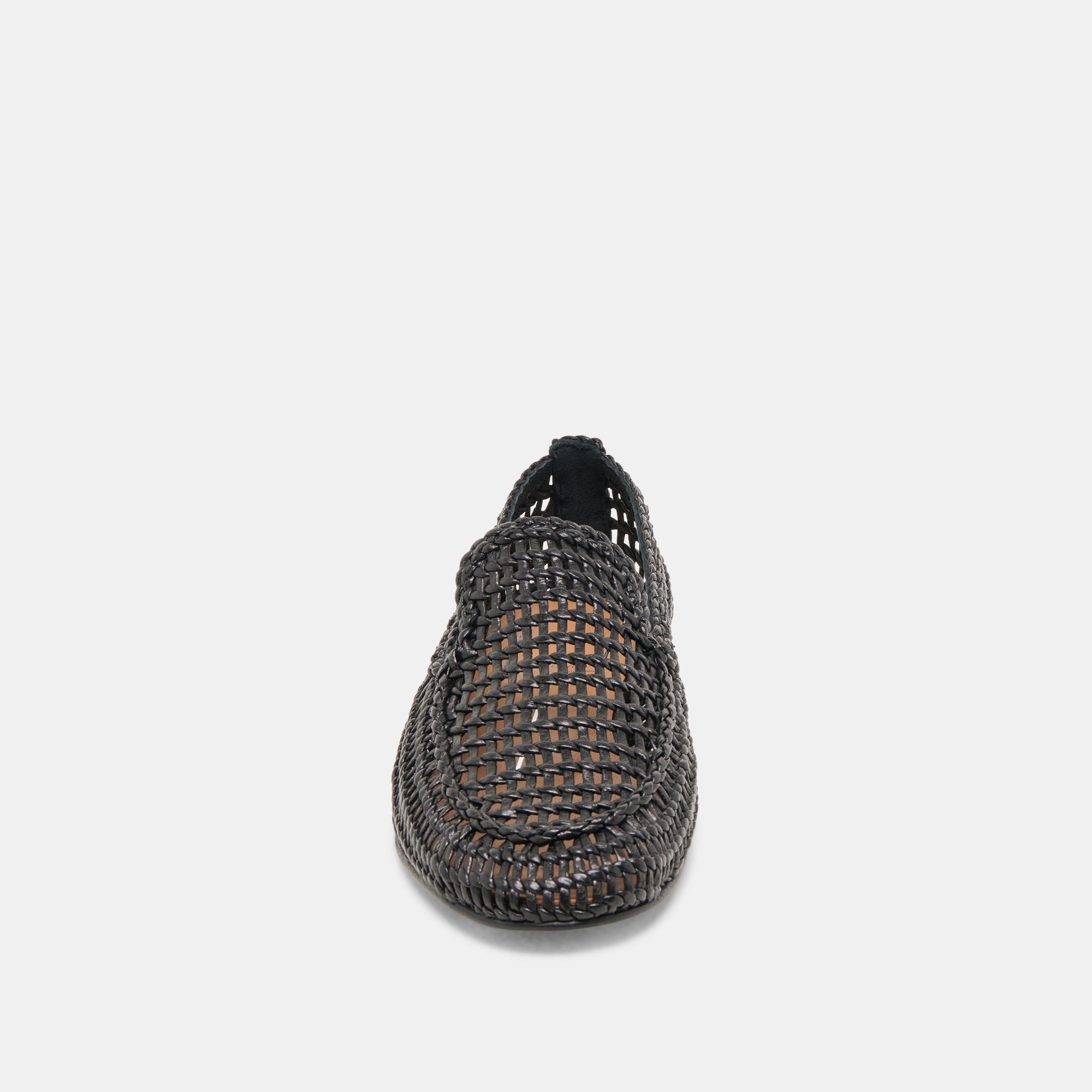 Armond Black Woven Leather Flats | Women Dolce Vita