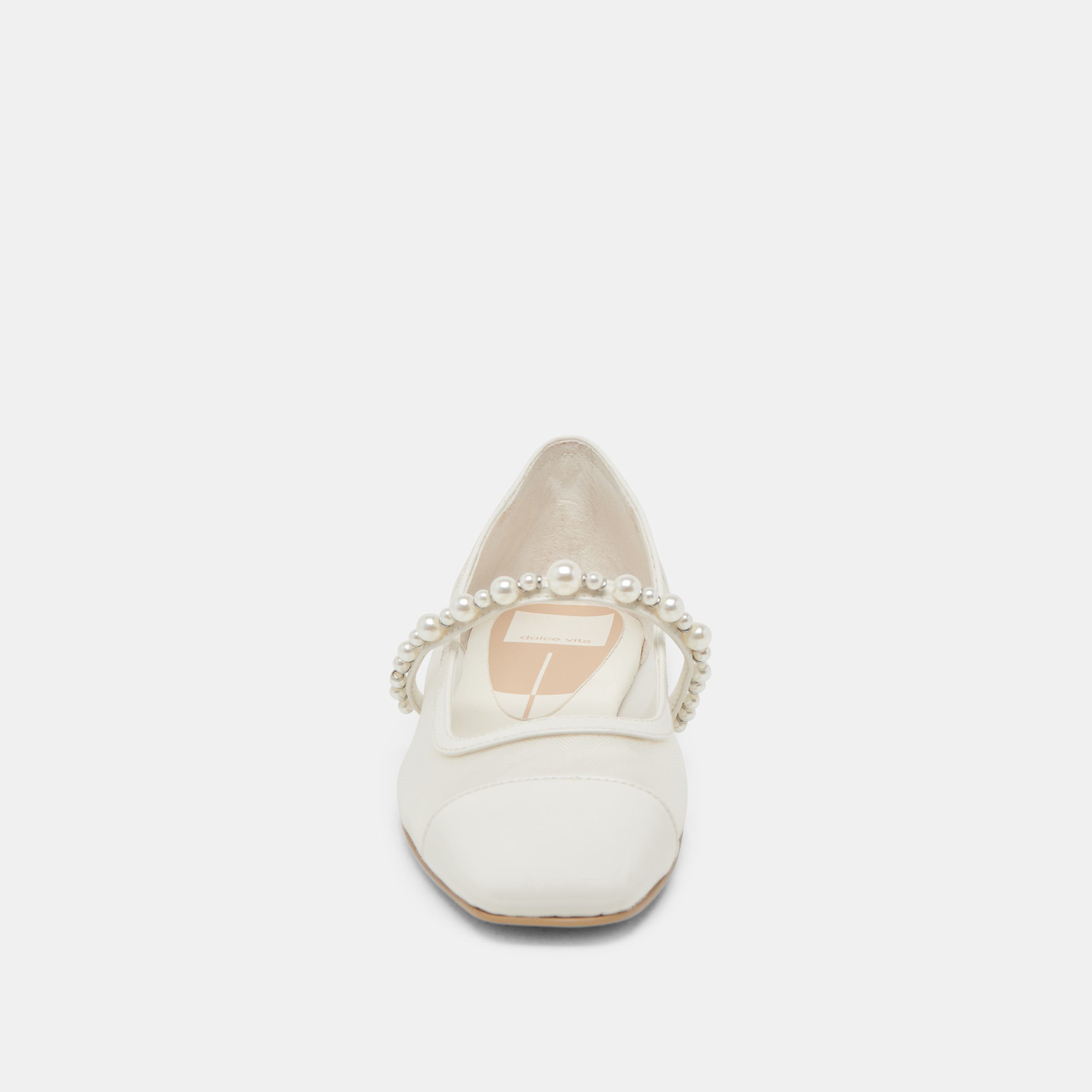 ROLLIN PEARL BALLET FLATS WHITE MESH | Dolce Vita Women