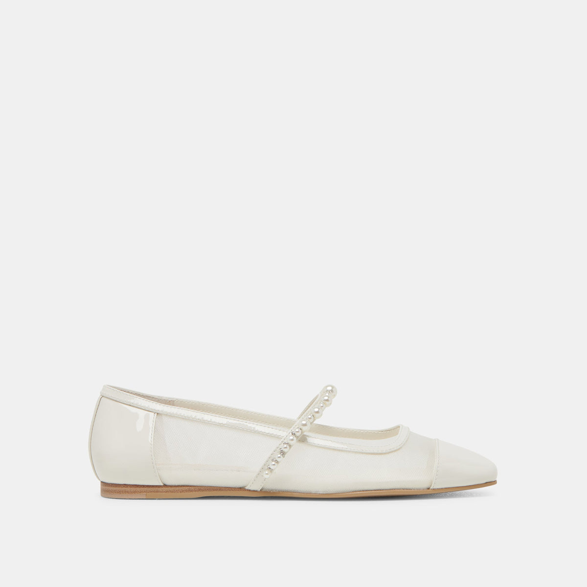 ROLLIN PEARL BALLET FLATS WHITE MESH | Dolce Vita Women