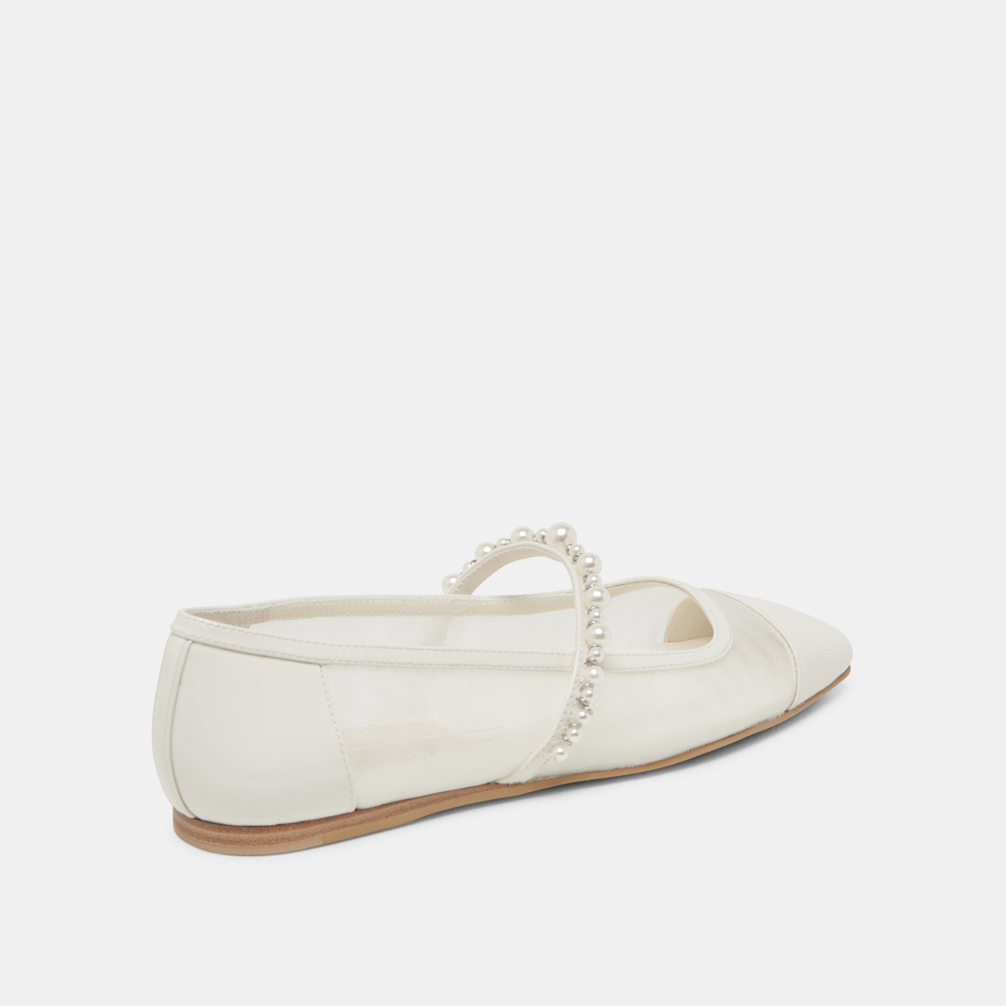 ROLLIN PEARL BALLET FLATS WHITE MESH | Dolce Vita Women