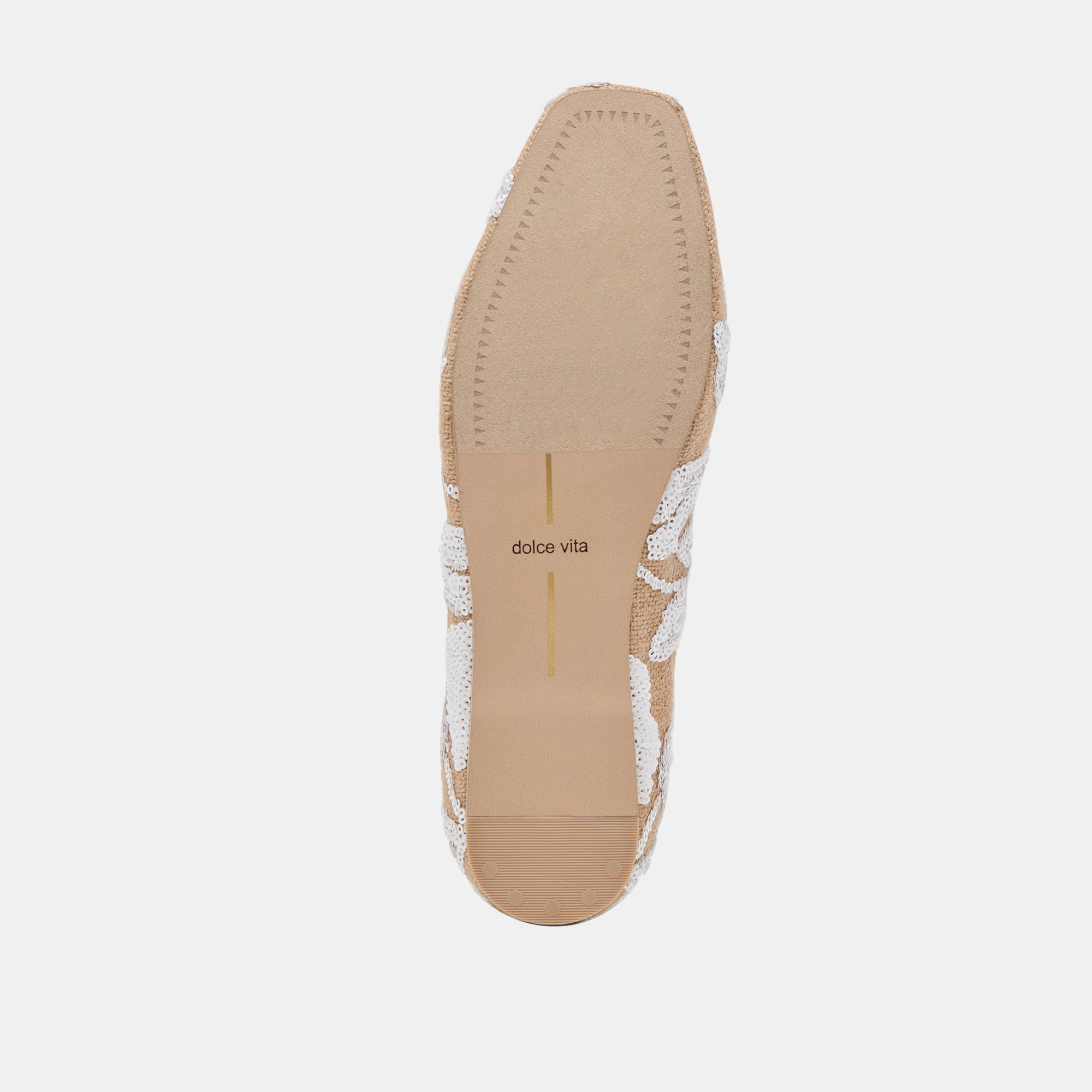 RHODIE BALLET FLATS NATURAL MULTI FLORAL SEQUIN | Women Dolce Vita