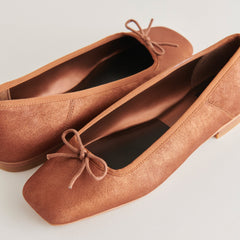 ANISA Ballet Flats Copper Metallic Suede | Dolce Vita Women