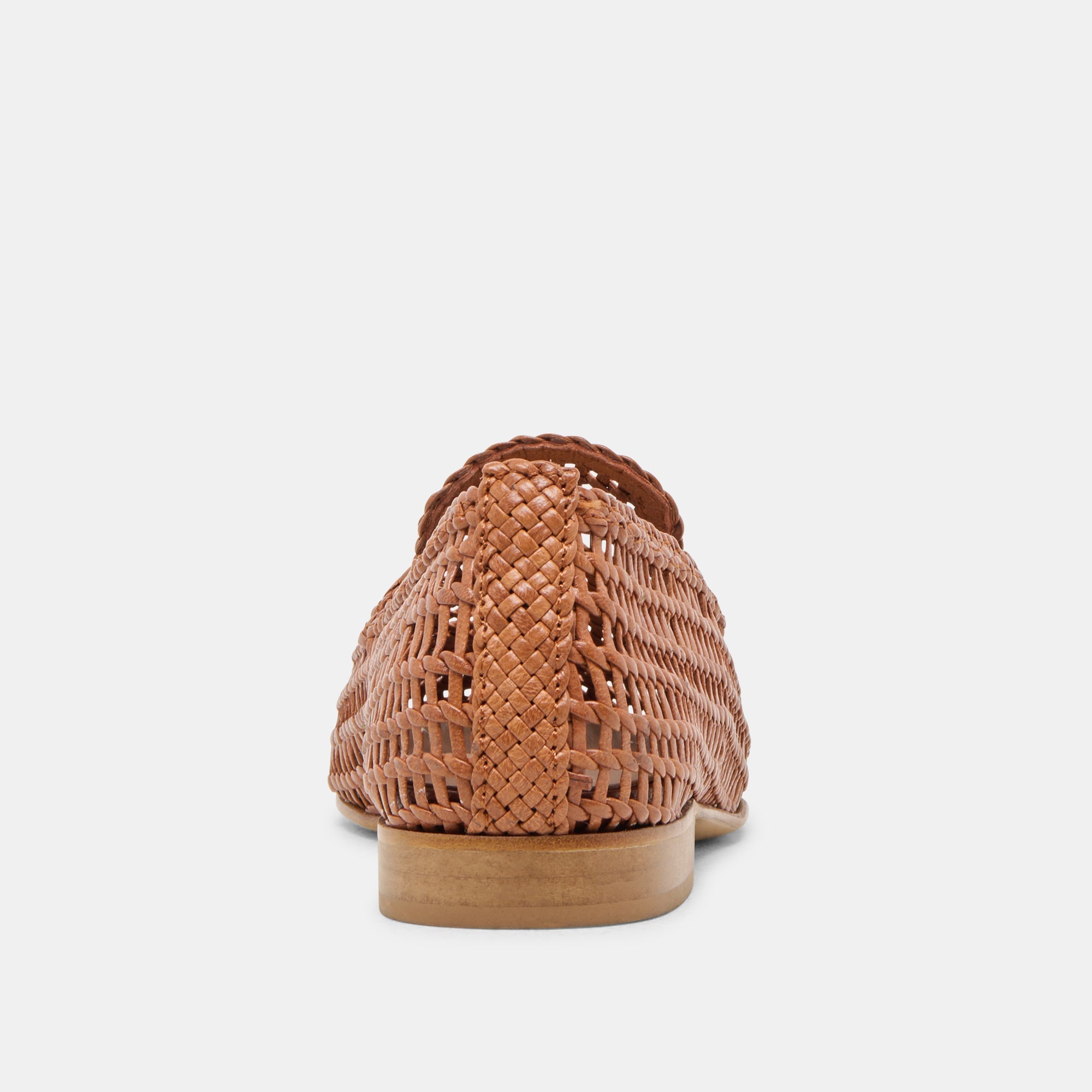 Armond Cognac Woven Leather Flats | Women Dolce Vita