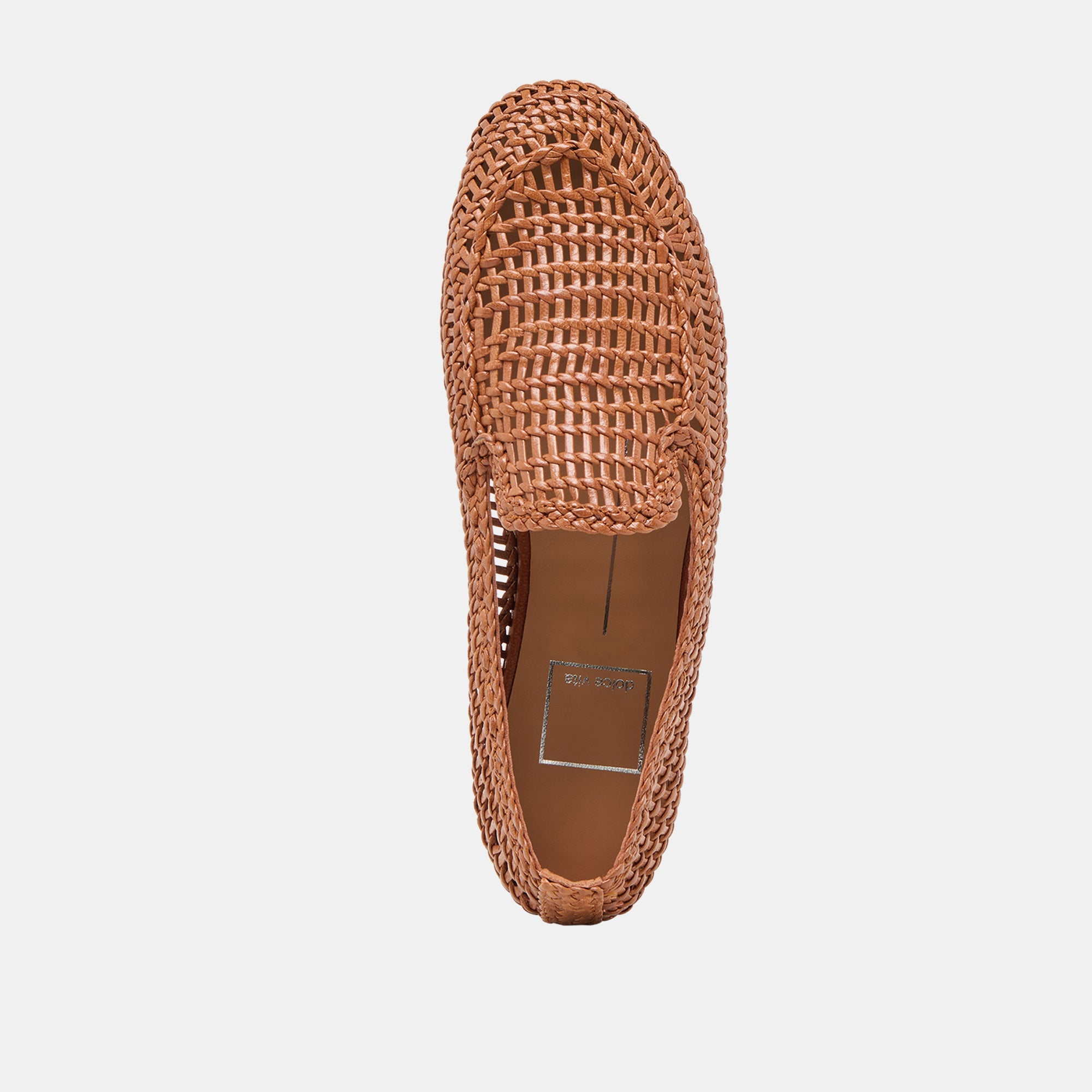 Armond Cognac Woven Leather Flats | Women Dolce Vita
