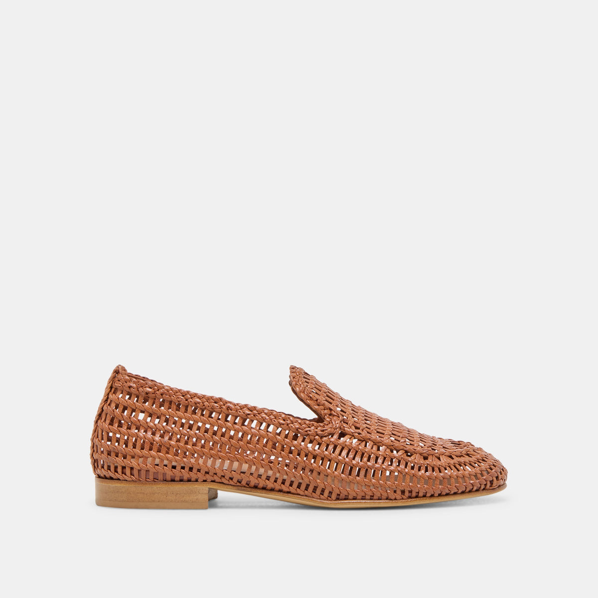 Armond Cognac Woven Leather Flats | Women Dolce Vita