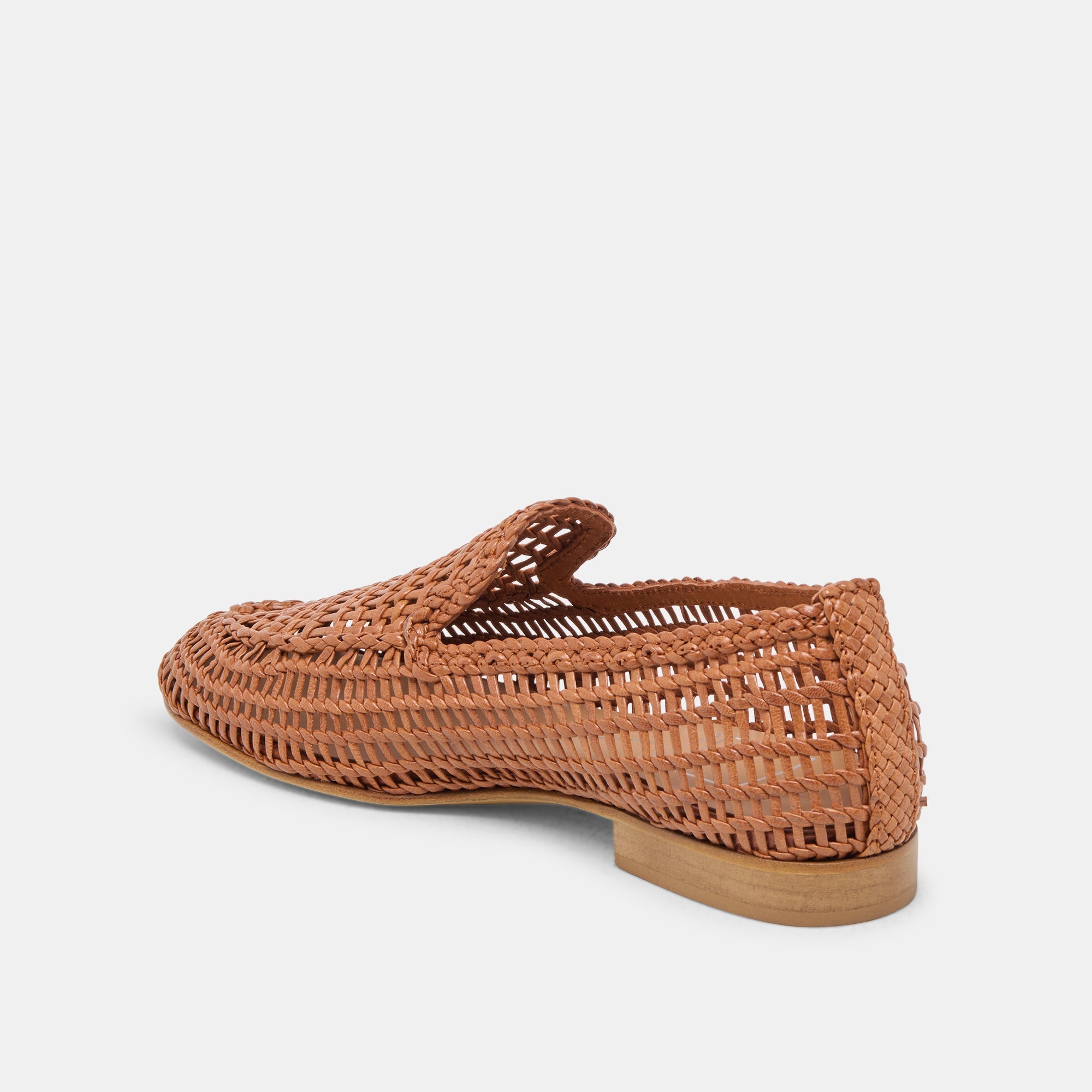Armond Cognac Woven Leather Flats | Women Dolce Vita