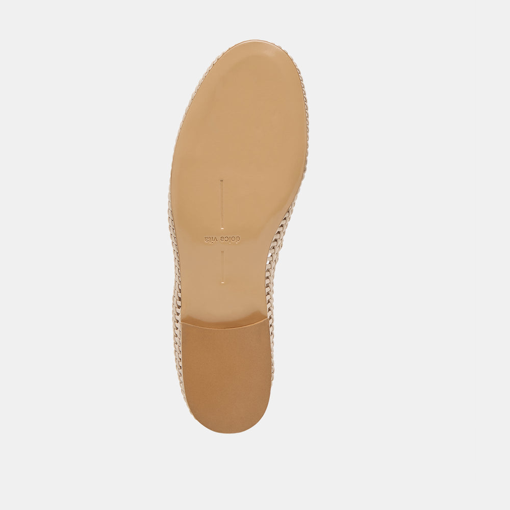 Armond Bone Woven Leather Flats | Dolce Vita Women