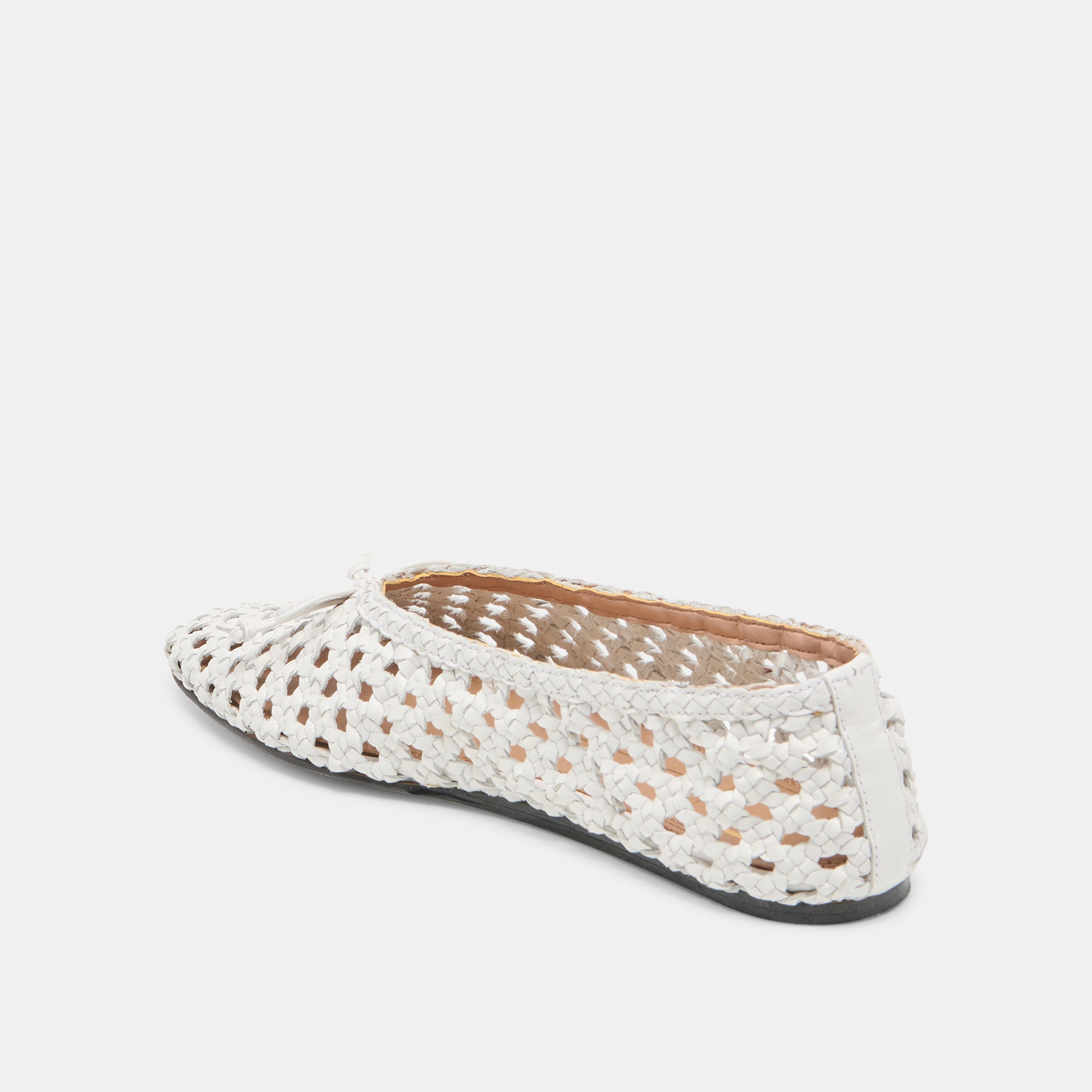 Edda Bone Woven Leather Ballet Flats | Dolce Vita Women