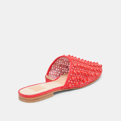 Rova Bead Chili Beaded Mesh Flats | Women Dolce Vita