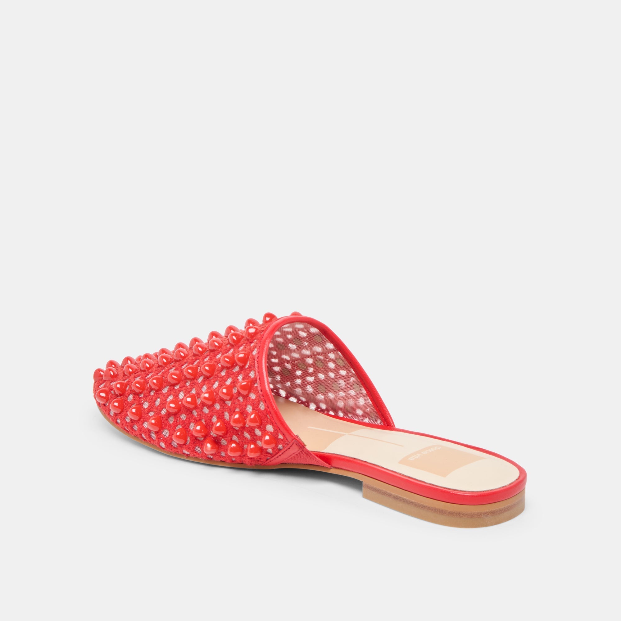 Rova Bead Chili Beaded Mesh Flats | Women Dolce Vita