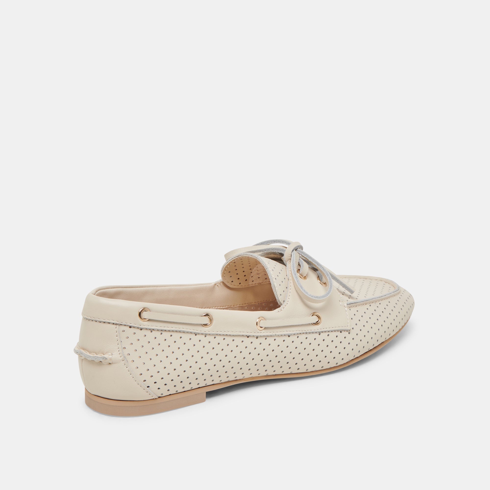 LAKIN LOAFERS IVORY PERFORATED LEATHER | Dolce Vita Women