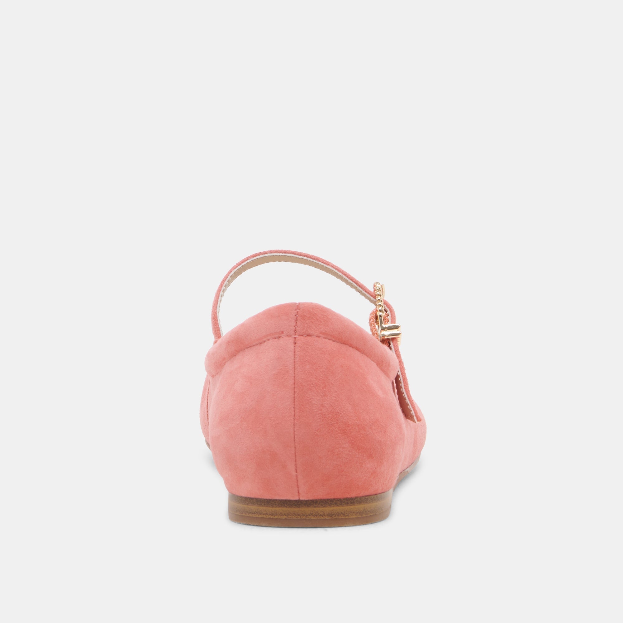 REYES TOE CAP BALLET FLATS CORAL SUEDE | Women Dolce Vita