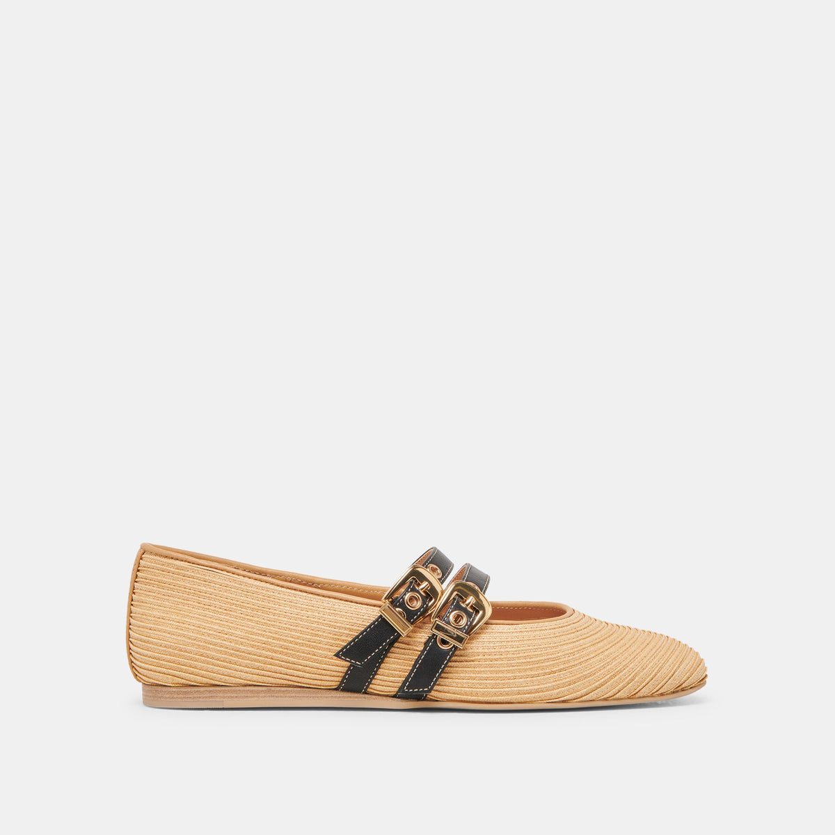 BAYLEE WIDE BALLET FLATS NATURAL RAFFIA | Dolce Vita Women