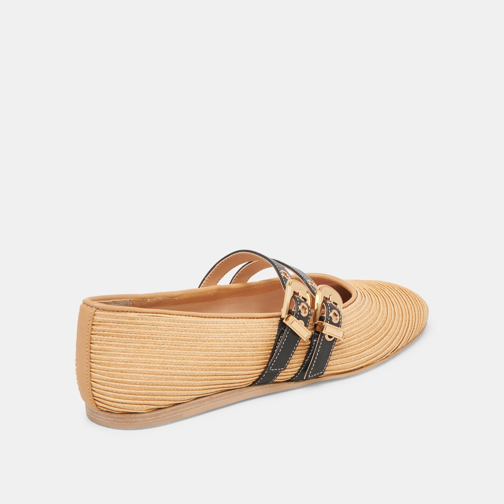 BAYLEE WIDE BALLET FLATS NATURAL RAFFIA | Dolce Vita Women