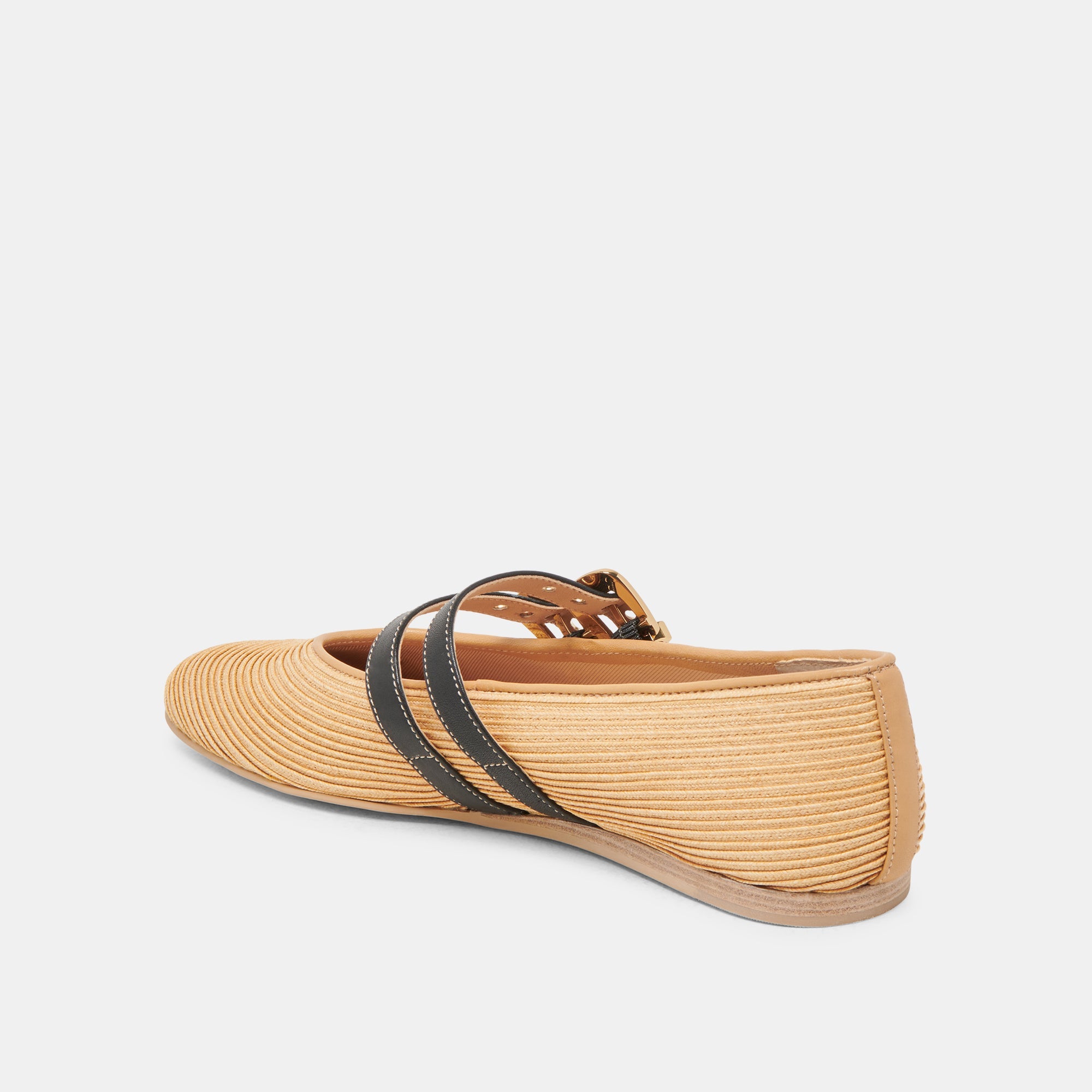 BAYLEE WIDE BALLET FLATS NATURAL RAFFIA | Dolce Vita Women