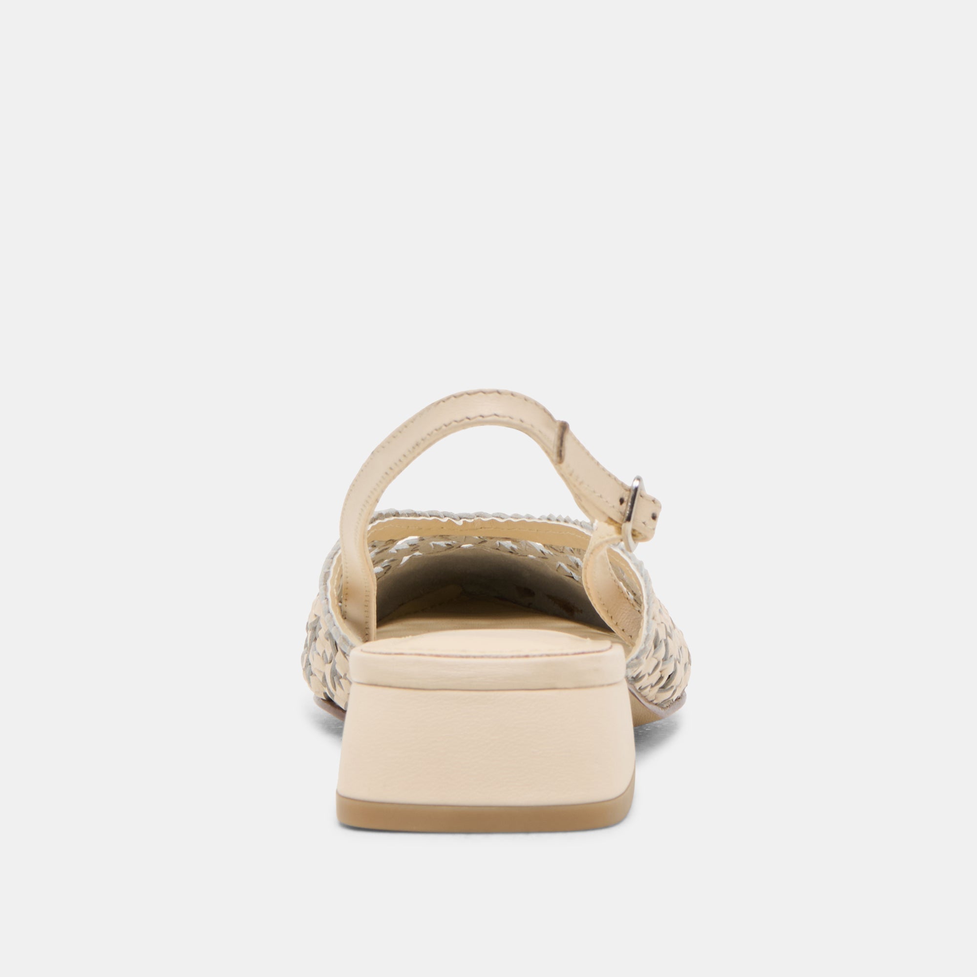 Birdie Off White Woven Leather Flats | Women Dolce Vita