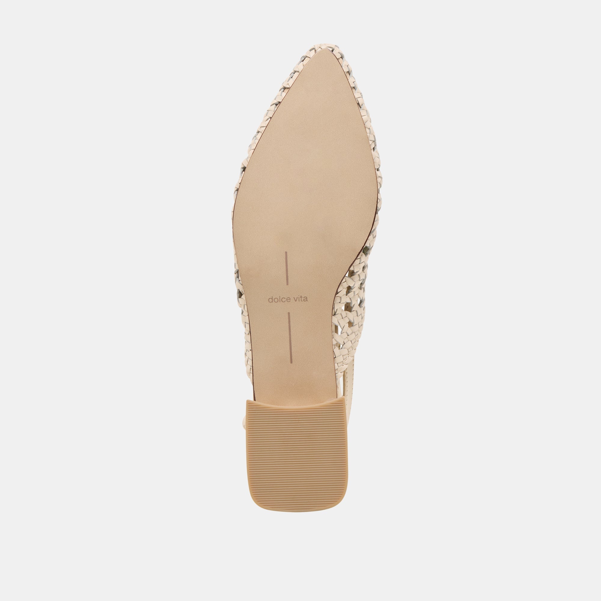 Birdie Off White Woven Leather Flats | Women Dolce Vita