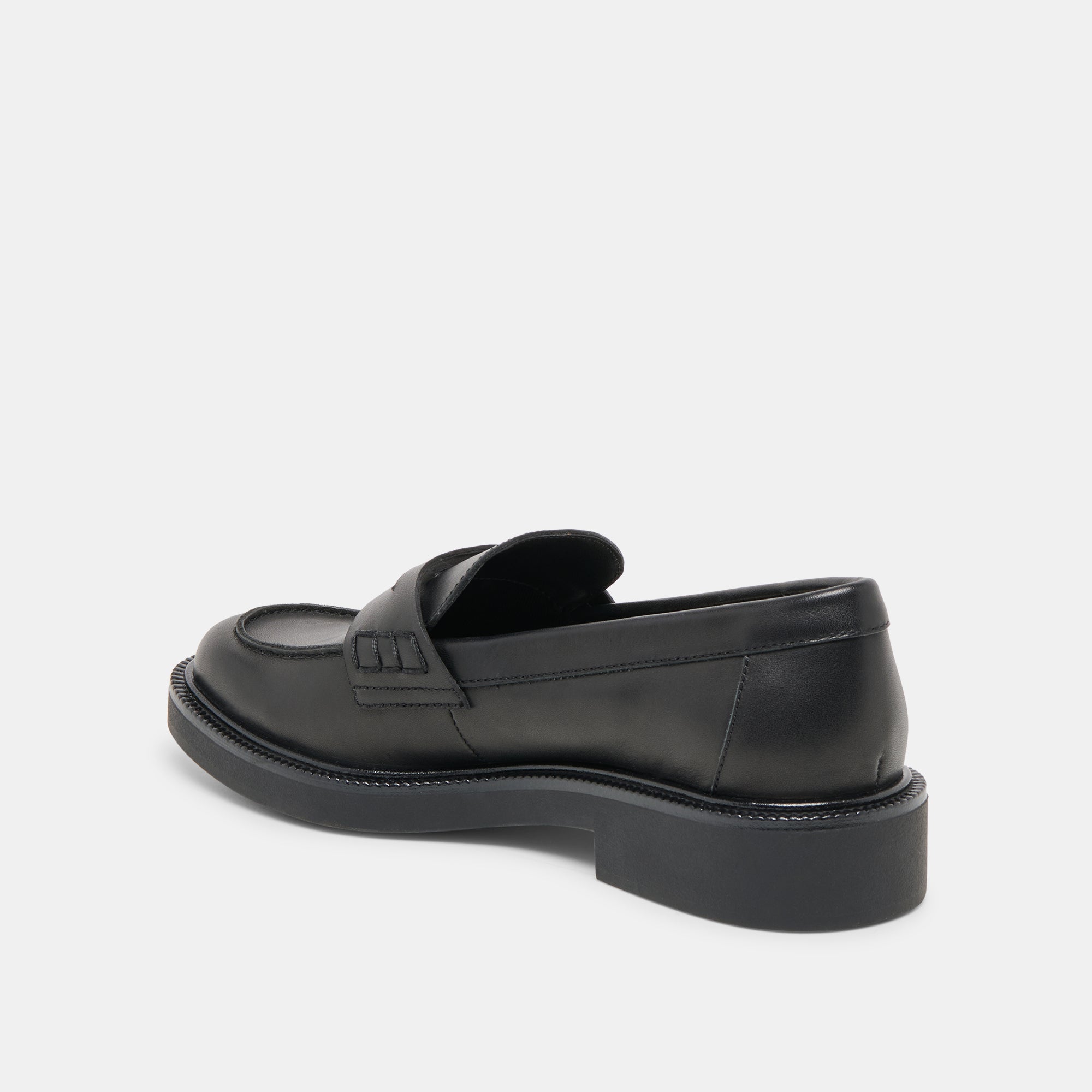 Tiggy Black Leather Loafers | Women Dolce Vita