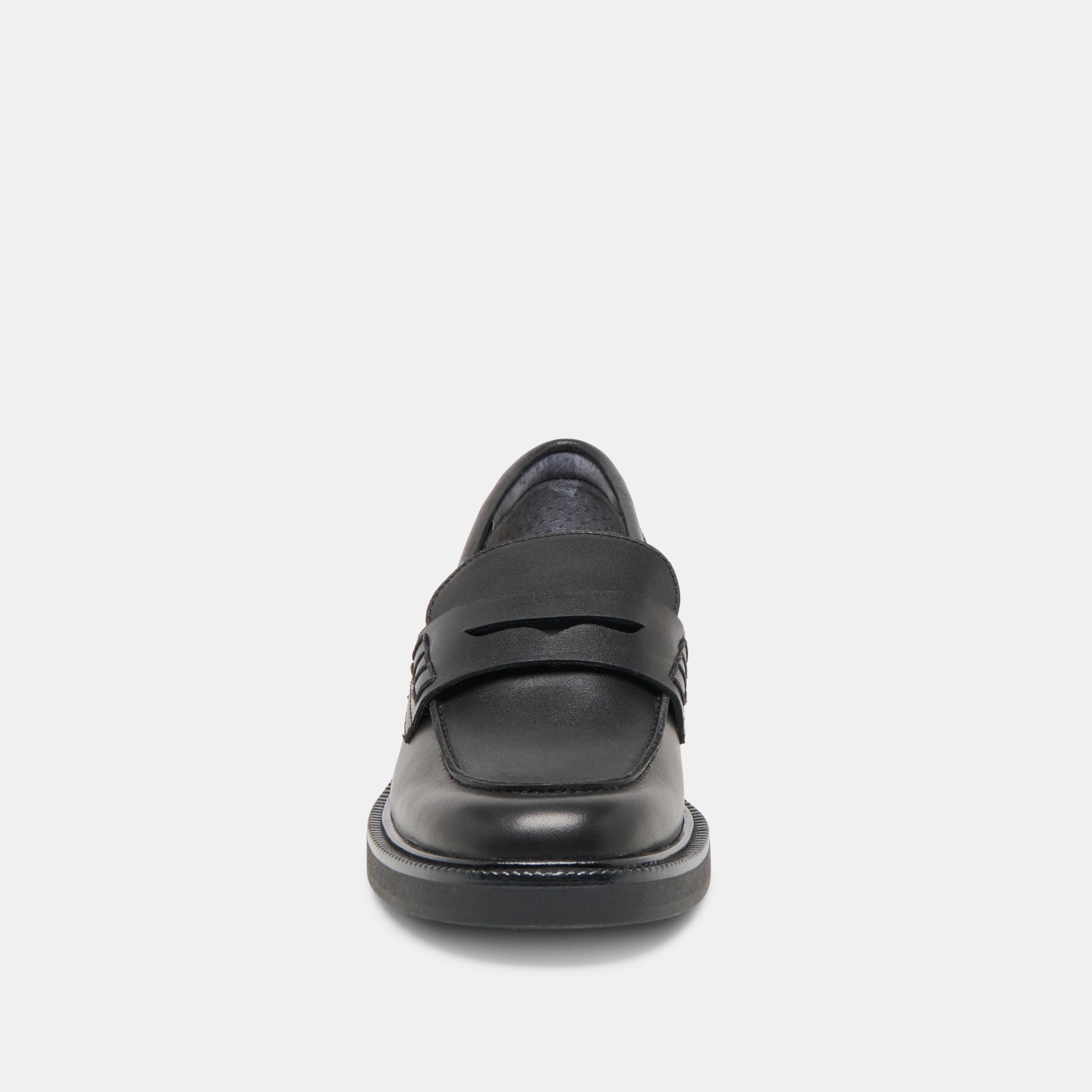 Tiggy Black Leather Loafers | Women Dolce Vita