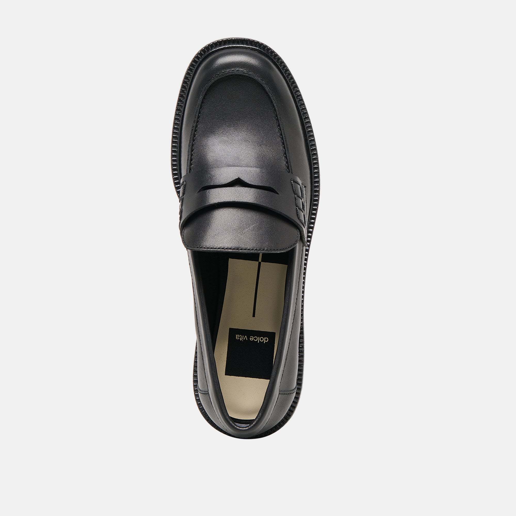 Tiggy Black Leather Loafers | Women Dolce Vita