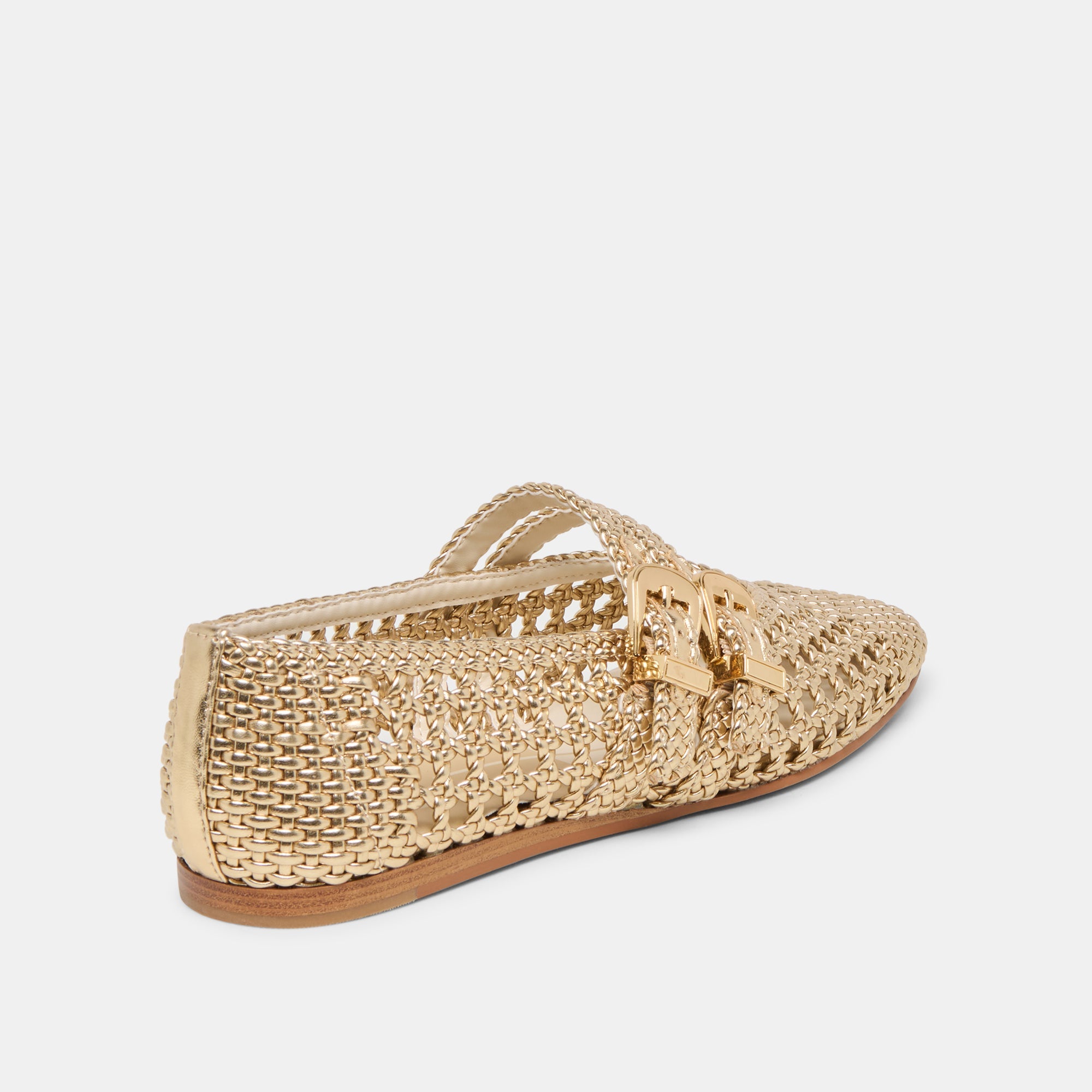 Baylee Gold Woven Stella Ballet Flats | Dolce Vita Women