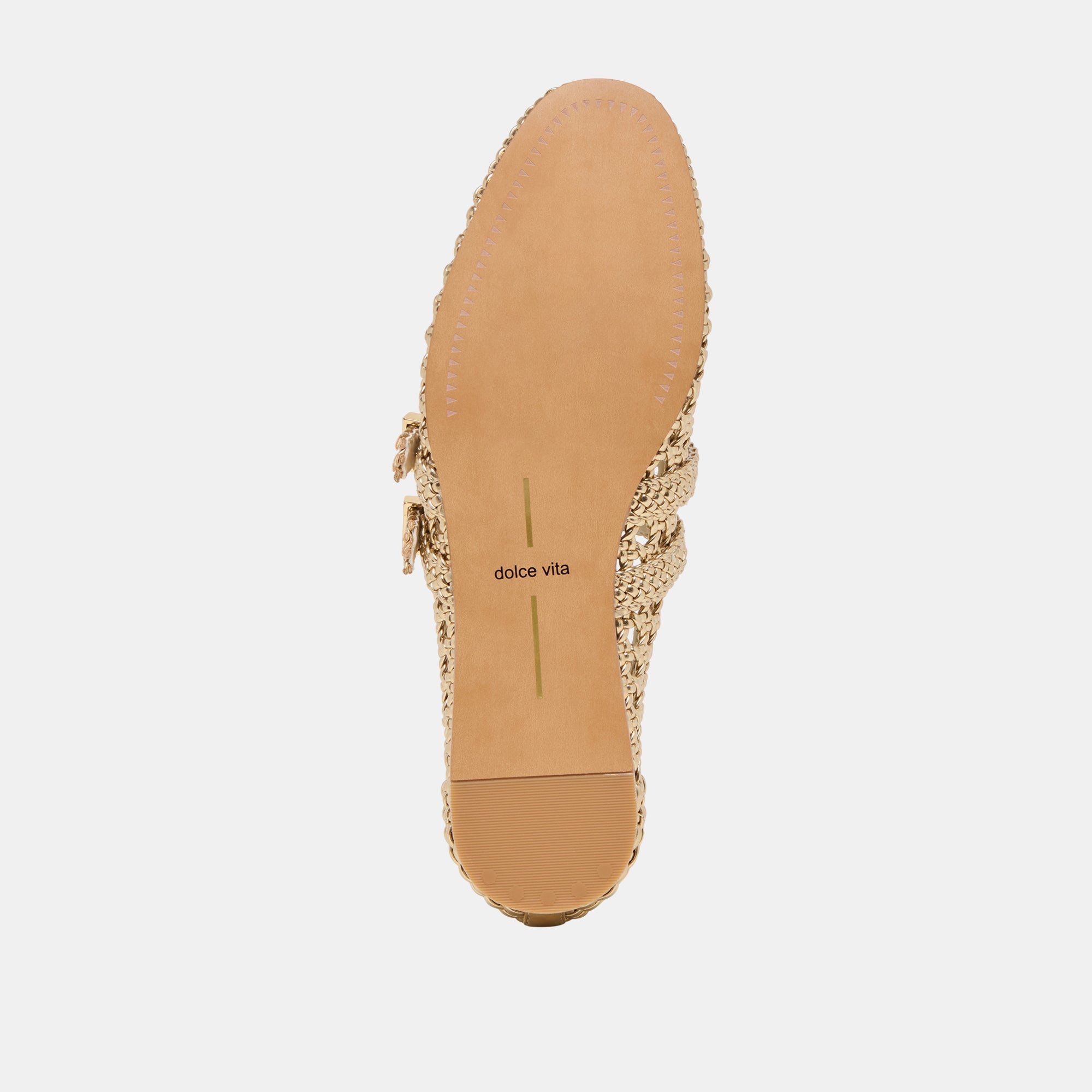 Baylee Gold Woven Stella Ballet Flats | Dolce Vita Women