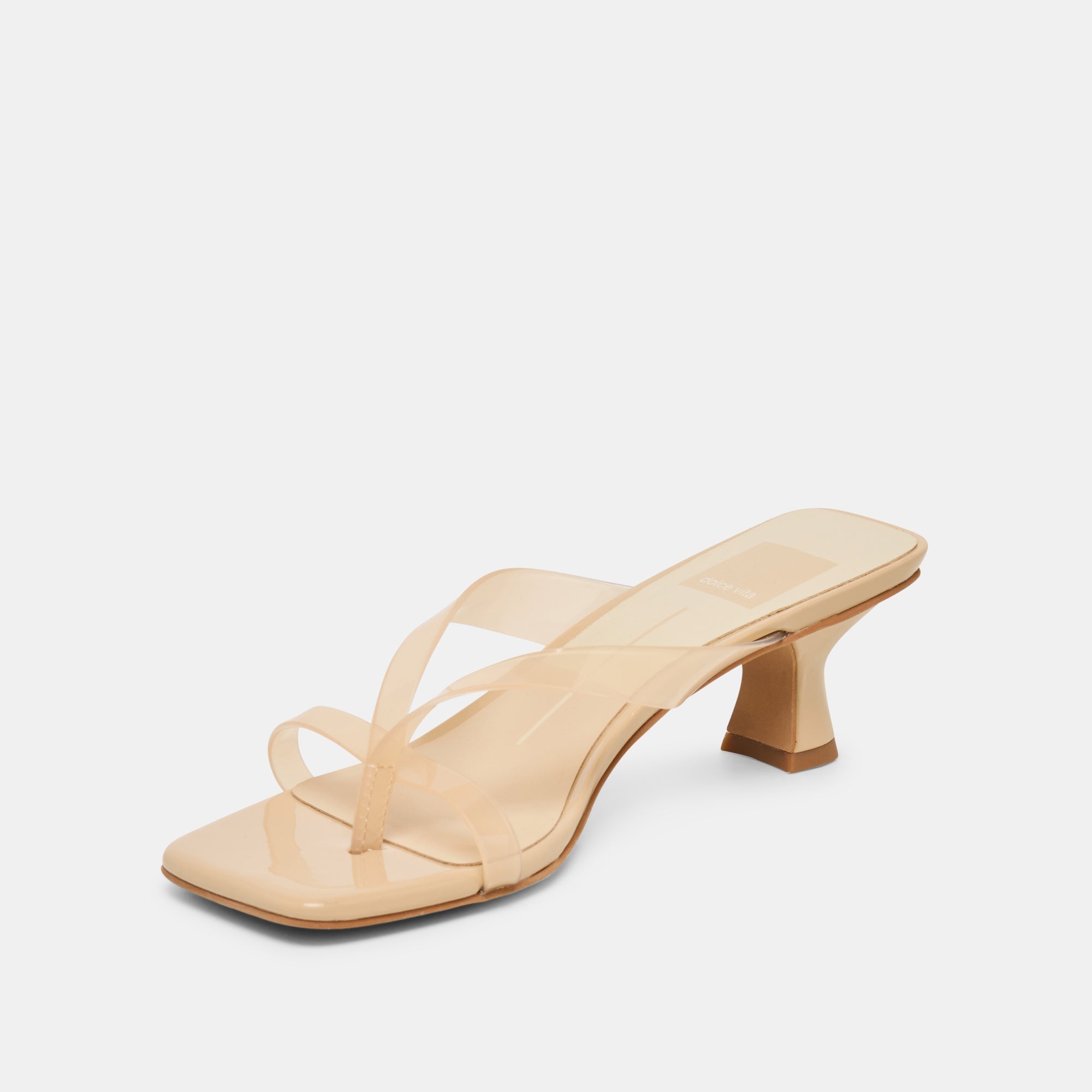 Brevel Vinyl Praline Jelly Heels | Women Dolce Vita