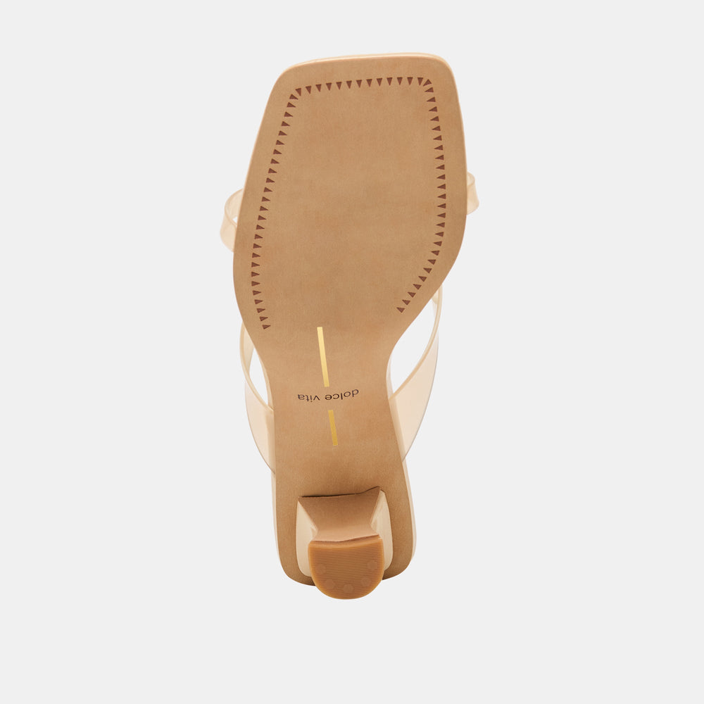 Brevel Vinyl Praline Jelly Heels | Women Dolce Vita