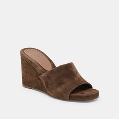 Holta Dk Brown Suede Wedges | Dolce Vita Women