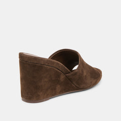 Holta Dk Brown Suede Wedges | Dolce Vita Women