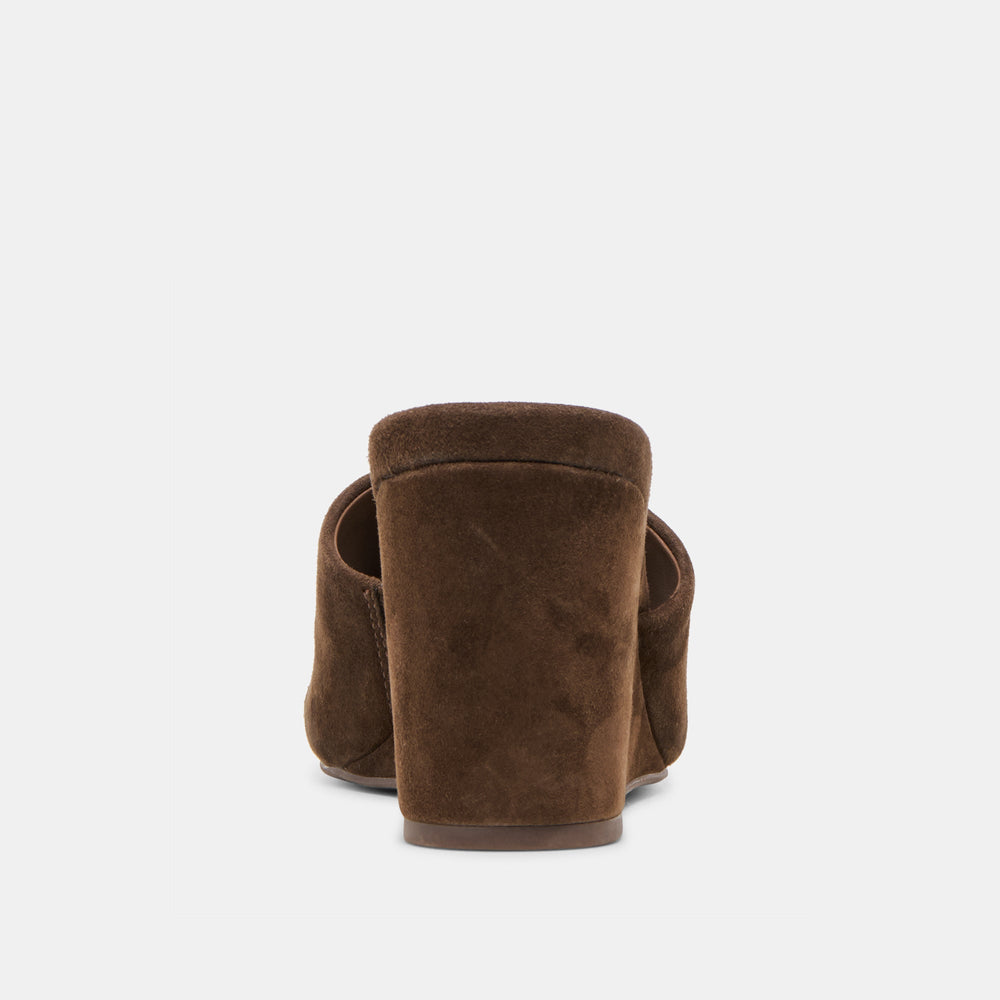 Holta Dk Brown Suede Wedges | Dolce Vita Women