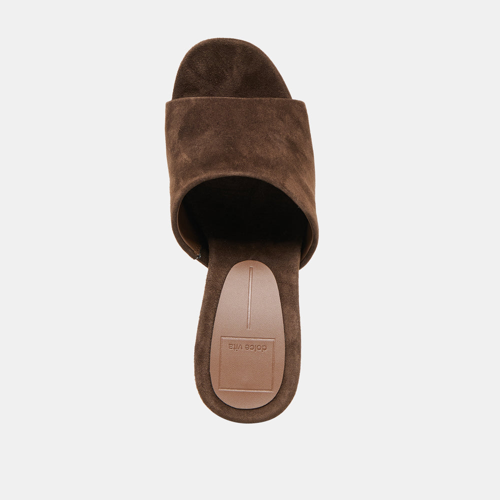 Holta Dk Brown Suede Wedges | Dolce Vita Women