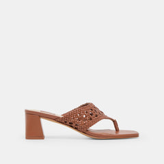 Barlo Cognac Woven Stella Heels | Women Dolce Vita