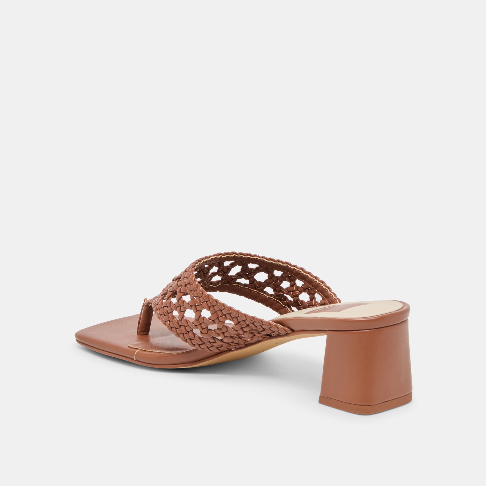 Barlo Cognac Woven Stella Heels | Women Dolce Vita
