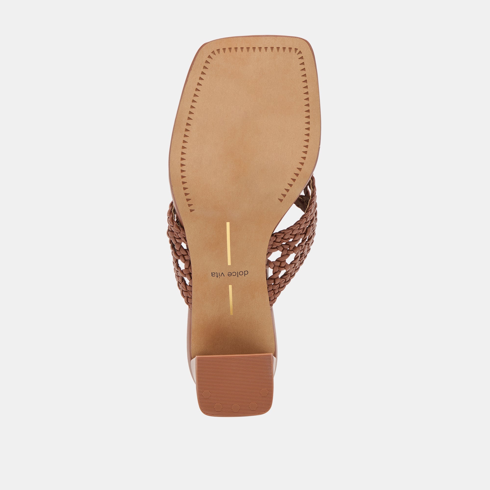 Barlo Cognac Woven Stella Heels | Women Dolce Vita